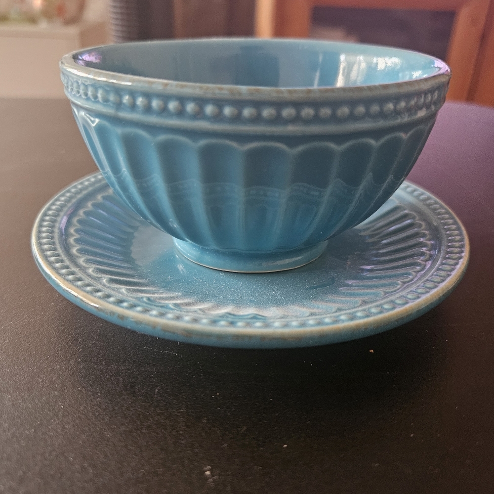 Lenox French Perle Turquoise Dish